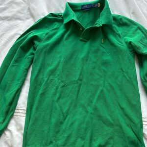 Polo Ralph Lauren Green Long Sleeve Polo